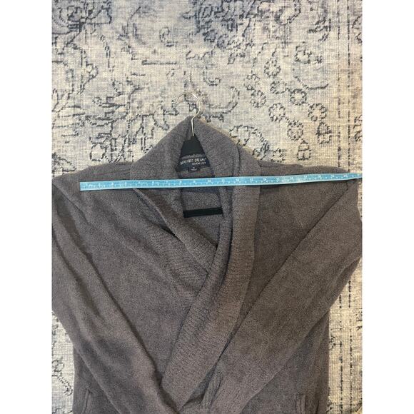 Barefoot Dreams CozyChic Light Open Front Sweater-Gray-Cozy Boucle Knit - Medium - Picture 6 of 12